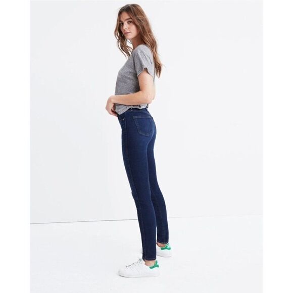 Madewell 10" High-Rise Skinny Jeans in Hayes Wash Size 26 Style F4684 Stretch - Picture 6 of 14